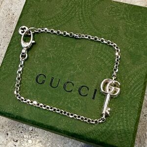 Gucci Silver Marmont Key Charm Bracelet